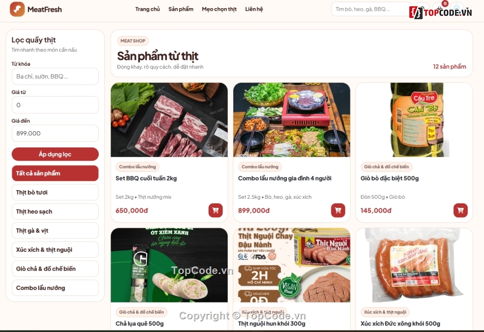 web,web sản phẩm,web bán sản phẩm